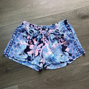 Lilly Pulitzer Katia Pull On Shorts Bright Navy Size XS